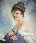 Adolphe Valette - Portrait of a Girl
