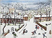 Edith LeBreton - Snow Over The Little Park