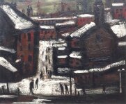 Theodore Major - Houses In The Snow Wigan