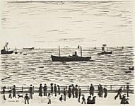 L.S. Lowry - Seaside Promenade