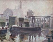 Adolphe Valette - Dock Scene