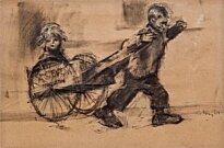 Harold Riley - Boy in Cart