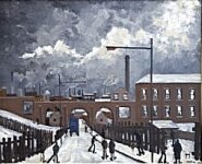 Geoffrey Birks - A Street Scene in Winter