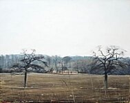 Peter Brook - Walking Into The Woods - English Landscape With Two Trees