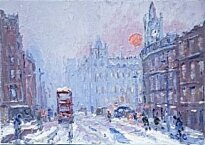 Reg Gardner - Towards Albert Square - Winter Sun