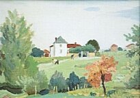Adolphe Valette - Chateau Bleu, La Combe, Blace