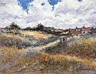 Reg Gardner - Cumulus Clouds - Winterton Dunes Towards the Village