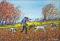 Phil George - Autumn Dogs and Leaves Blowing In The Wind