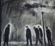 Theodore Major - Figures in the Street