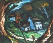 Theodore Major - Country Cottages in a Dell
