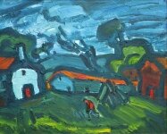 Theodore Major - Farm in Blue
