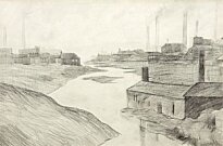 L.S. Lowry - Study For The River Irwell