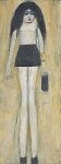 L.S. Lowry RA - Standing Girl in High Heels