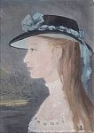 Helen Bradley - Edith in the Black Felt Hat