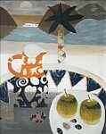 Mary Fedden OBE RA LG - Brown and Black Jug