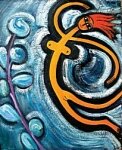 Theodore Major - Orange Dancing Nude