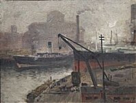 Adolphe Valette - Manchester Docks