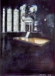 Anthony McCarthy - John Rylands Interior - Reading Room and Lit Book
