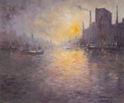 Reg Gardner - Thames at Dusk