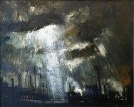 Theodore Major - Factories at Wigan with Shaft of Light