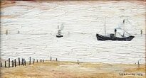 L.S. Lowry - The Coal Boat
