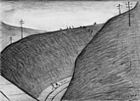 L.S. Lowry - Blaenau Ffestiniog