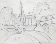 L.S. Lowry - Church at Rockcliffe
