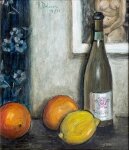 Arthur Delaney - Still Life with Wine and Fruit