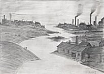 L.S. Lowry RA - River Irwell From The Adelphi