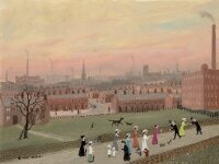 Helen Bradley - Going Home Along Spring Lane