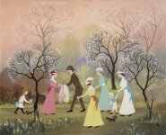 Helen Bradley - "Isn't It Kind" (The Enchanted Garden)