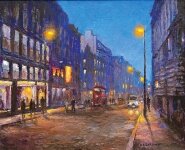 Reg Gardner - Cross St , Summer Evening