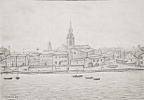 L.S. Lowry RA - Berwick-upon-Tweed Harbour