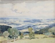 Adolphe Valette - St Bonnet Landcape