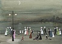 Helen Bradley - On the Promanade, Blackpool