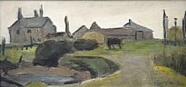 L.S. Lowry - Wardley Farm, Swinton Moss