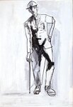John Thompson - Man with Walking Stick