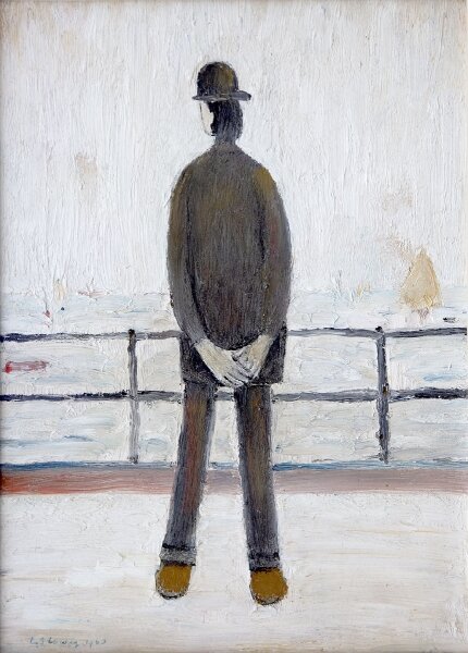 L.S. Lowry - Man Looking Out to Sea