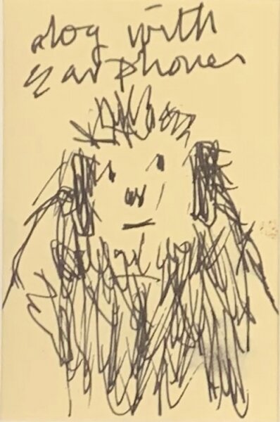 Harold Riley - Dog with Earphones