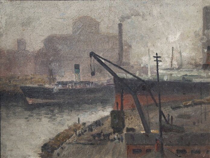 Adolphe Valette - Manchester Docks