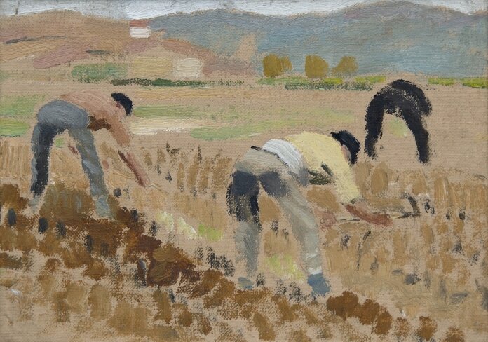 Adolphe Valette - Workers in a Vineyard