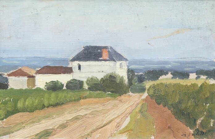 Adolphe Valette - Chateau Blue, Blace
