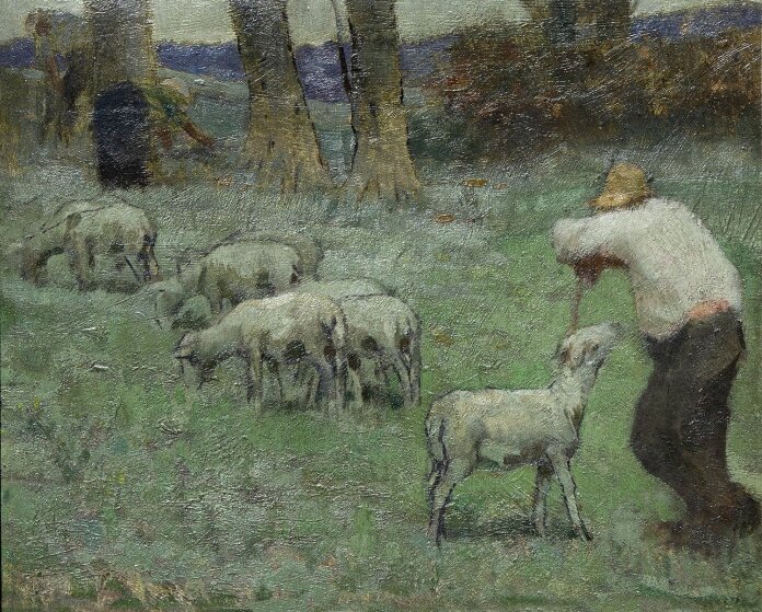 Adolphe Valette - Le Berger et ses Moutons (The Shepherd and His Sheep)