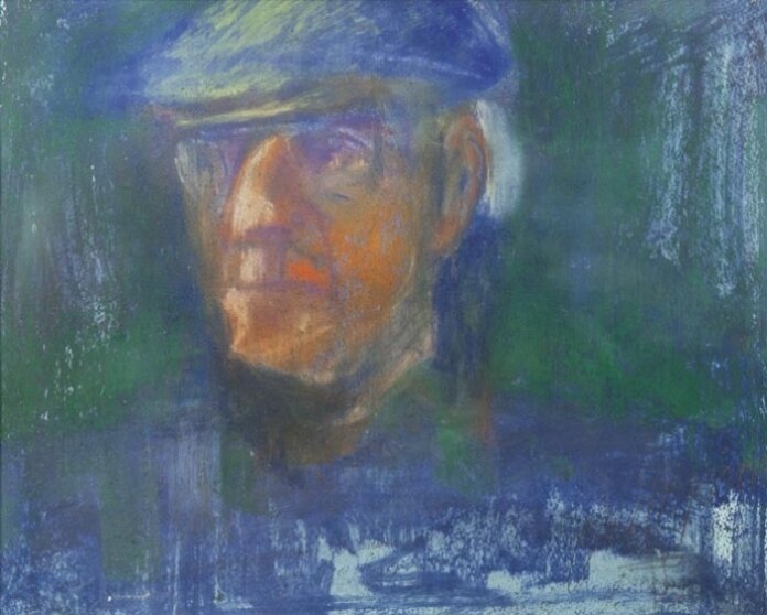 John Thompson - Green and Blue Self Portrait