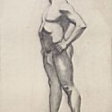 L.S. Lowry - Life Drawing of a Man