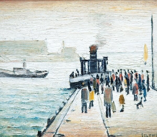 L.S. Lowry - The Ferry Boat at Knott End