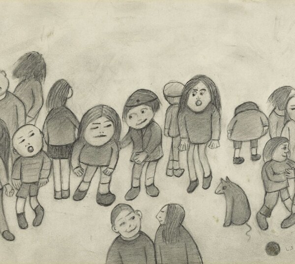 L.S. Lowry - Group of Children