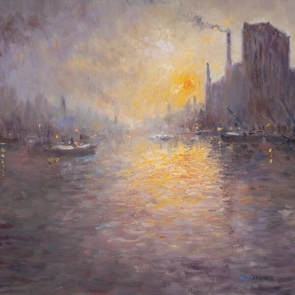Reg Gardner - Thames at Dusk