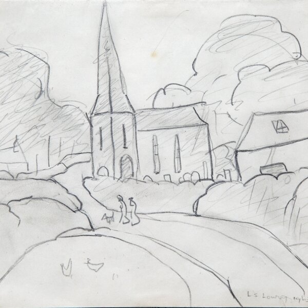 L.S. Lowry - Church at Rockcliffe 