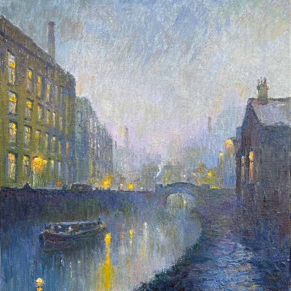 Reg Gardner - Royal Mills, Red St at Rochdale Canal